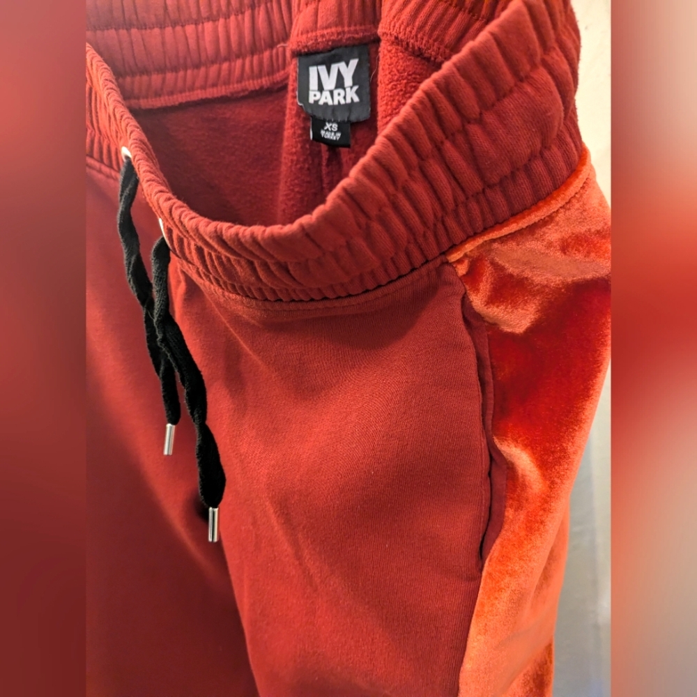 Adidas X Ivy Park Oversized Red Joggers XS